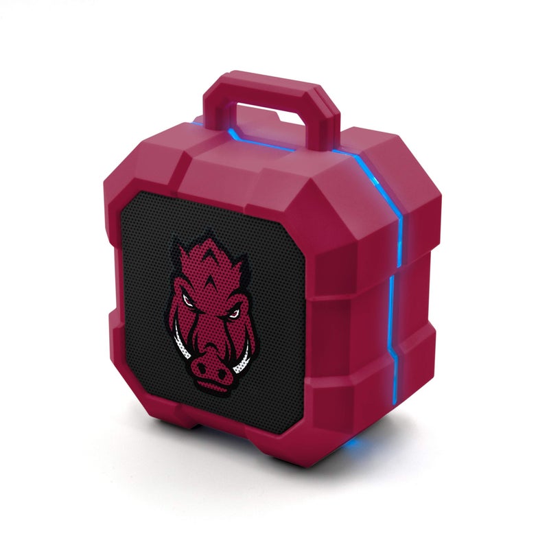 SOAR NCAA Shockbox LED Wireless Bluetooth Speaker, Arkansas Razorbacks - Image 1